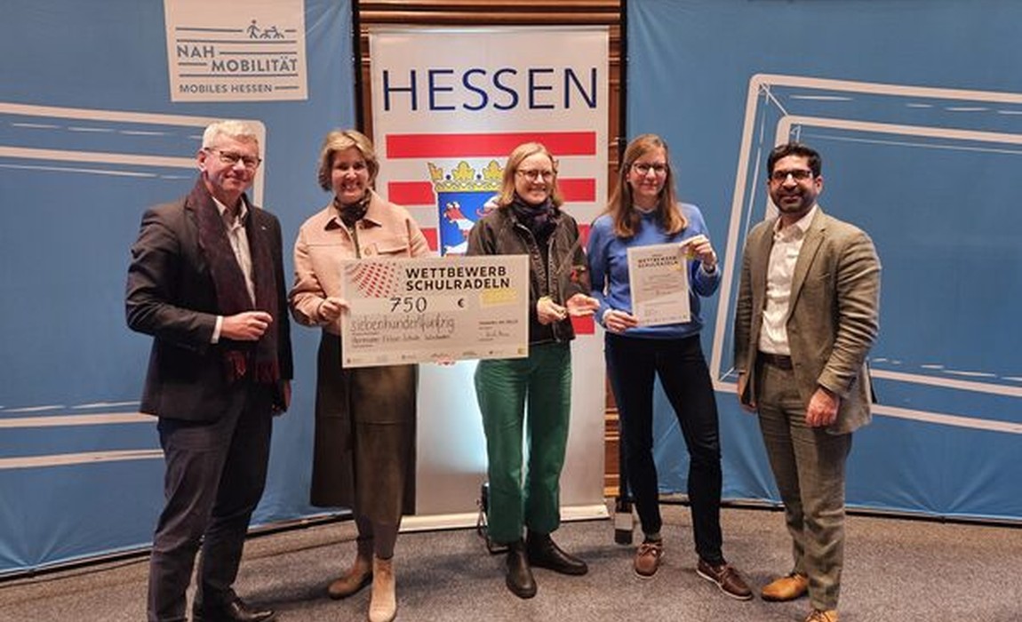 Hermann Ehlers Schule belegt zweiten Platz beim Schulradeln in Hessen